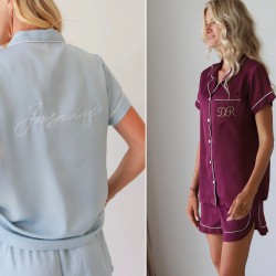 Bridesmaid PJs Bridesmaid Pajama Set Pajama Shorts | Bridesmaid Pajamas | Bridesmaid Pajama Set | Bridesmaid Gifts